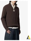 Zip-Up Knit Turtleneck Brown - JW ANDERSON - BALAAN 2