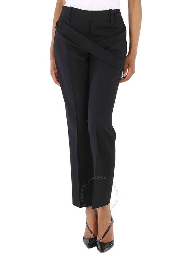 Burberry Ladies Black Wool Trousers, Brand Size 12 (US Size 10) - BURBERRY - BALAAN 1