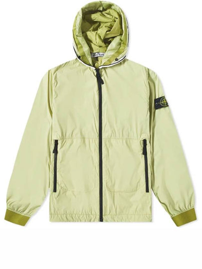 Wappen Patch Skin Touch Nylon Hooded Jacket  Green - STONE ISLAND - BALAAN 2