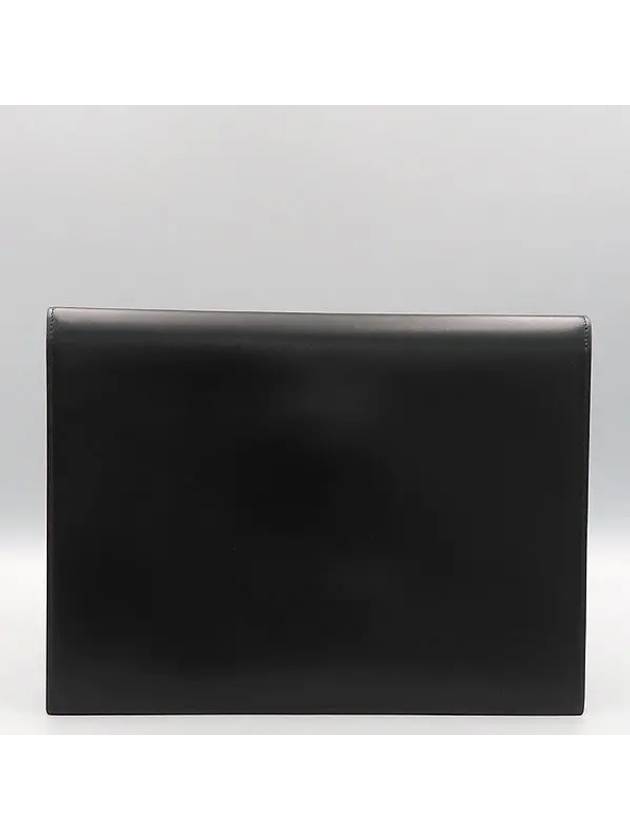 635171 03P0J 1000 Black Color Unbelted Uptown Large Clutch Bag - SAINT LAURENT - BALAAN 4