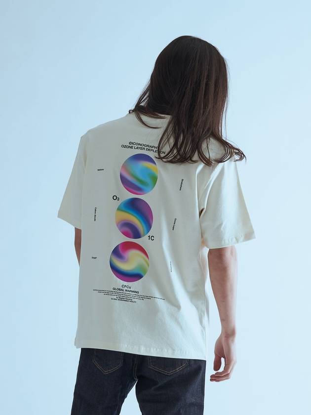 Earth Day Short Sleeve T-Shirt Cream - ICONOGRAPHY - BALAAN 2