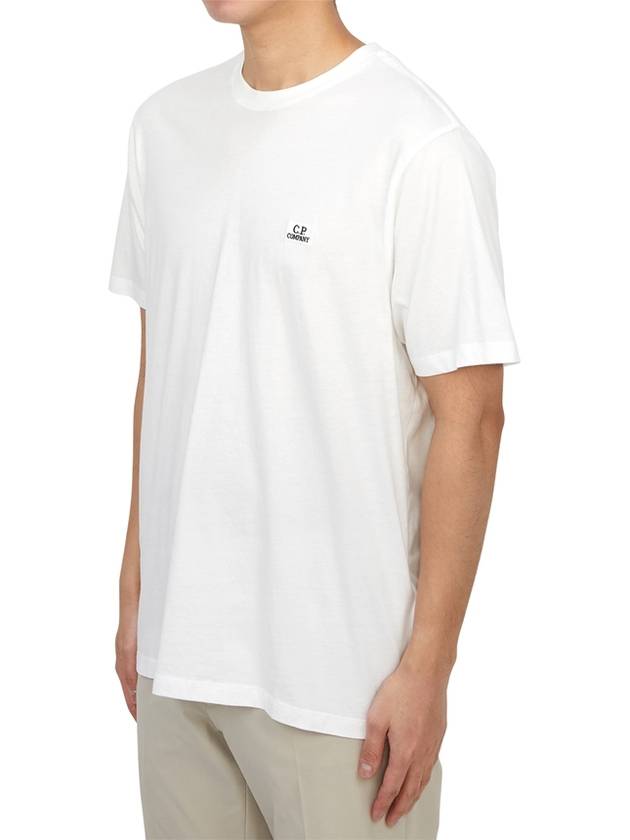 Logo Short Sleeve T-Shirt White - CP COMPANY - BALAAN 3