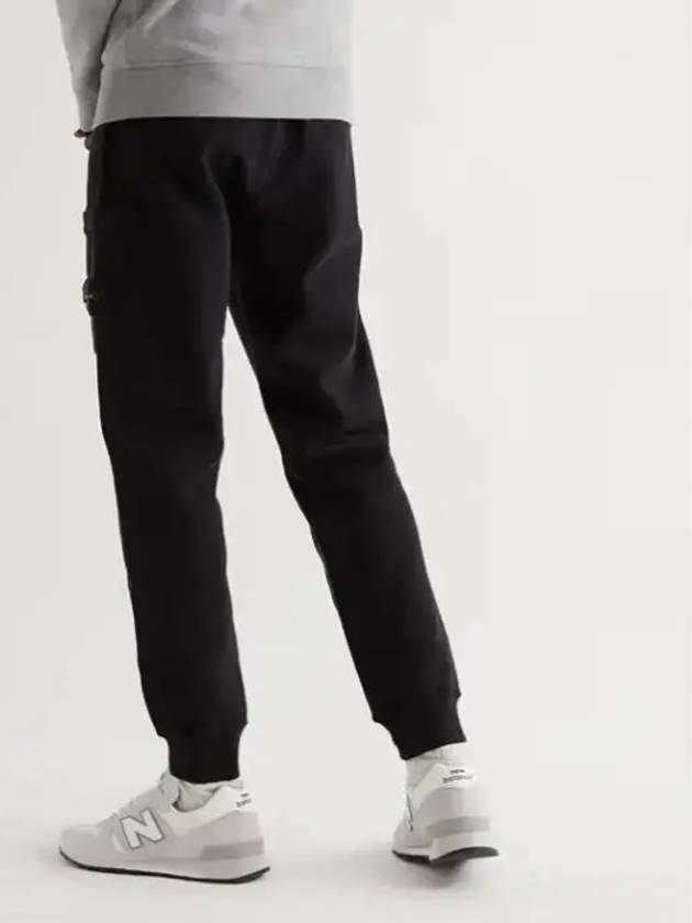 Men's Wappen Patch Training Jogger Pants Black - STONE ISLAND - BALAAN 5