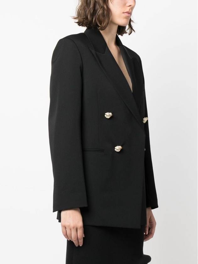 Jewel Buttons Jacket Black - LANVIN - BALAAN 4