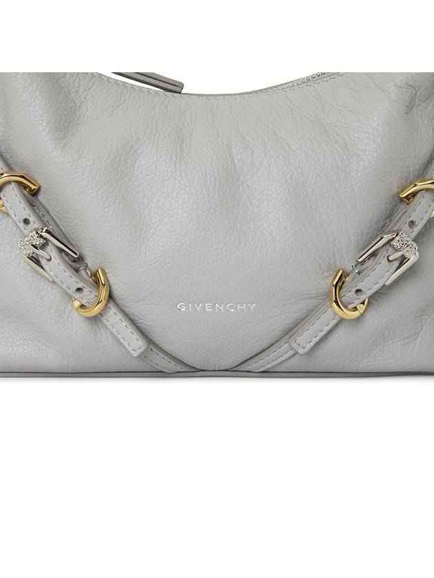 Voyou Small Leather Shoulder Bag Grey - GIVENCHY - BALAAN 9