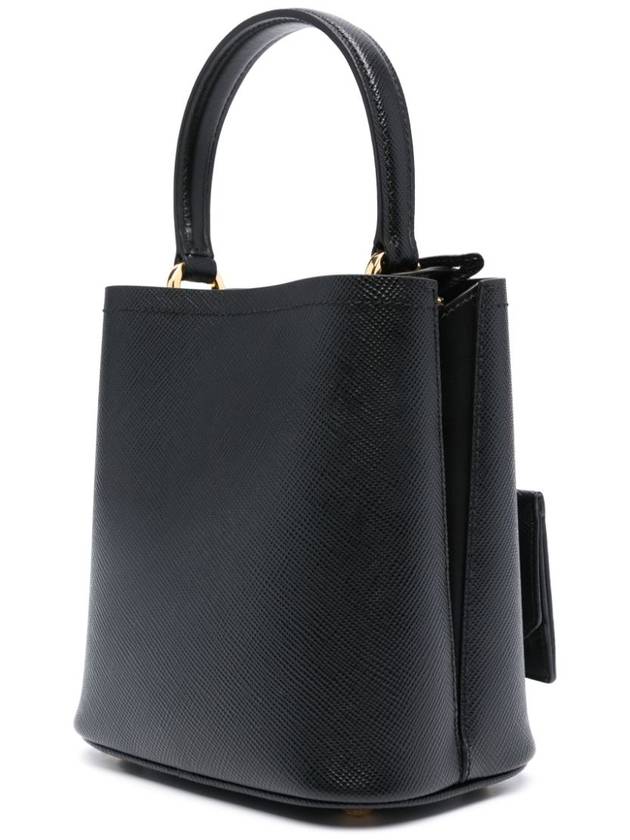 Pannier Saffiano Leather Medium Tote Bag Black - PRADA - BALAAN 4