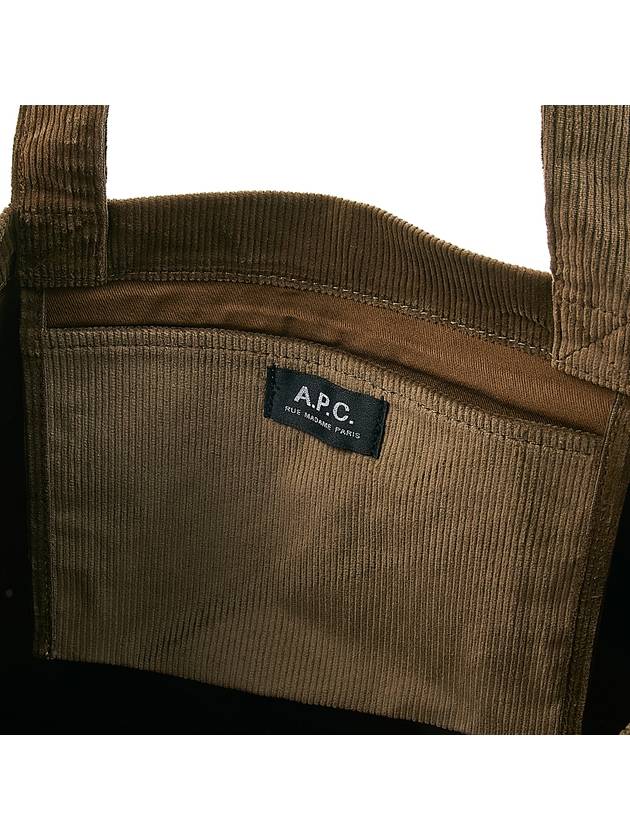 Diane Corduroy Tote Bag Camel - A.P.C. - BALAAN 9