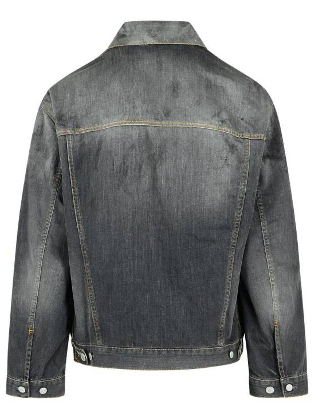 Oversized Fit Denim Jacket Black - ACNE STUDIOS - BALAAN 4