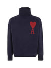 De Coeur Turtleneck Navy - AMI - BALAAN 2