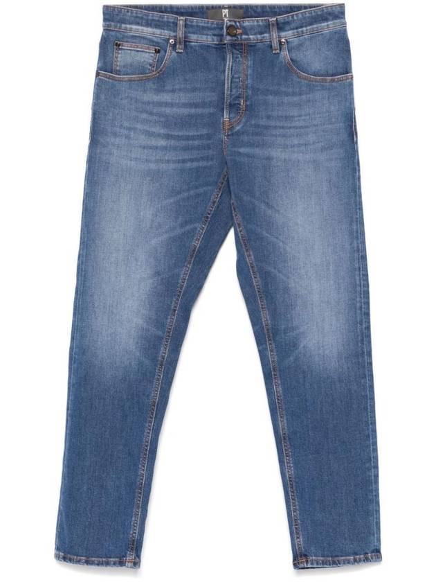 Tapered Denim Jeans Blue - PT TORINO - BALAAN 1