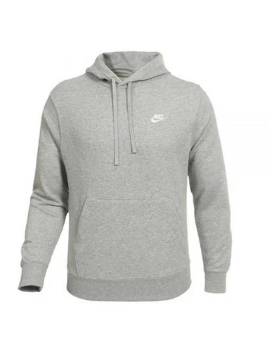 Sportswear Club Pullover Hoodie Grey - NIKE - BALAAN 1