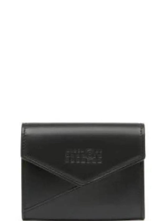 Japanese 6 Leather Card Wallet Black - MAISON MARGIELA - BALAAN 2