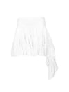 Silk Ruffled A Line Skirt White - LOEWE - BALAAN 2