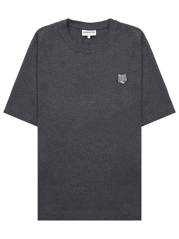 Bold Fox Head Patch Oversized Short Sleeve T-Shirt Grey - MAISON KITSUNE - BALAAN 2