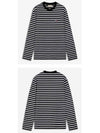 Fox Logo Stripe Long Sleeve T-Shirt White Black - MAISON KITSUNE - BALAAN 5