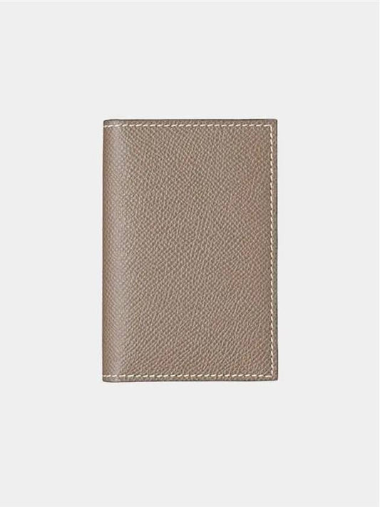 MC² Euclide Card Holder Epsom Etoupe Brown - HERMES - BALAAN 2