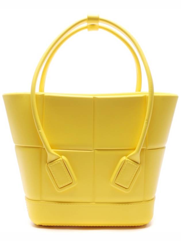 Arco Mini Rubber Tote Bag Lemon - BOTTEGA VENETA - BALAAN 2