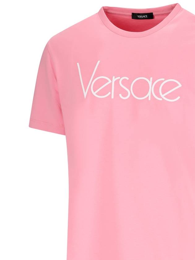 Long Sleeve T-Shirt 10126151A091202PO70 Pink - VERSACE - BALAAN 4