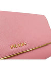 Women s 1MH311 Pink Saffiano Leather Clutch - PRADA - BALAAN 6