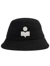 Hailey Embroidered Logo Bucket Hat Black - ISABEL MARANT - BALAAN 2