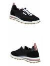 Men's Ripstop Tech Running Low Top Sneakers Black - THOM BROWNE - BALAAN 5