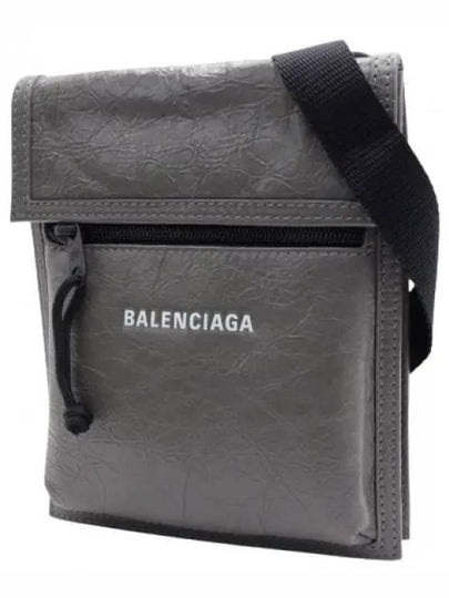 Explorer Leather Cross Bag Grey - BALENCIAGA - BALAAN 2