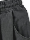 One Tuck Sweat Wide Pants Charcoal - NOIRER - BALAAN 6