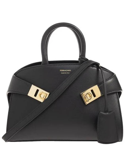 Hug Mini Bag Black - SALVATORE FERRAGAMO - BALAAN 2