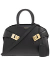 Hug Mini Bag Black - SALVATORE FERRAGAMO - BALAAN 3