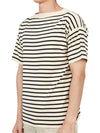 Boatman Striped Short Sleeve Knit Top Blue Ivory - ANDERSEN-ANDERSEN - BALAAN 3