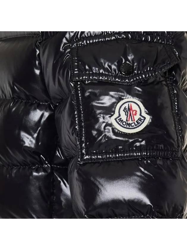 Body Bady Short Down Jacket Padded Black - MONCLER - BALAAN.