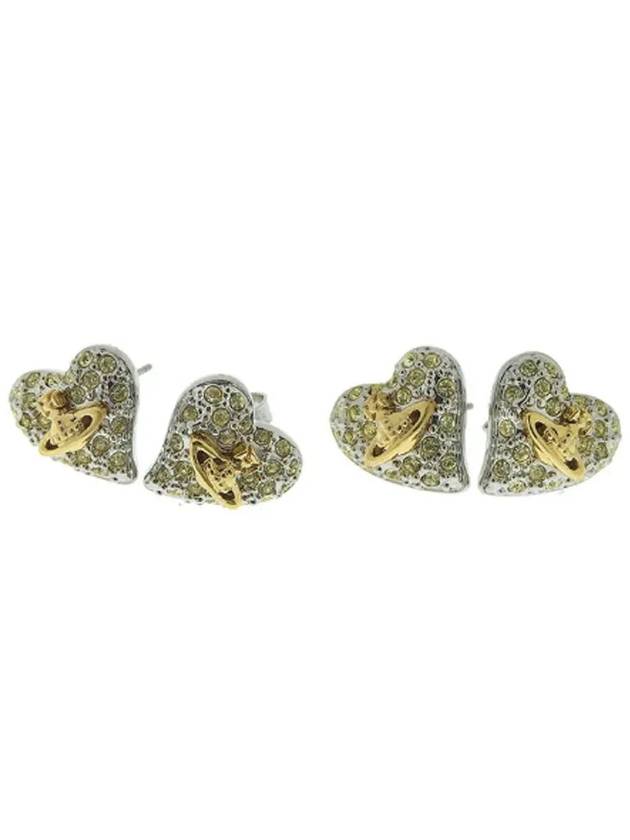 Men's Tiny Diamante Heat Earrings Gold - VIVIENNE WESTWOOD - BALAAN 3