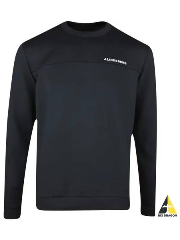 Men's Jeff Crew Neck Sweatshirt Black - J.LINDEBERG - BALAAN 2