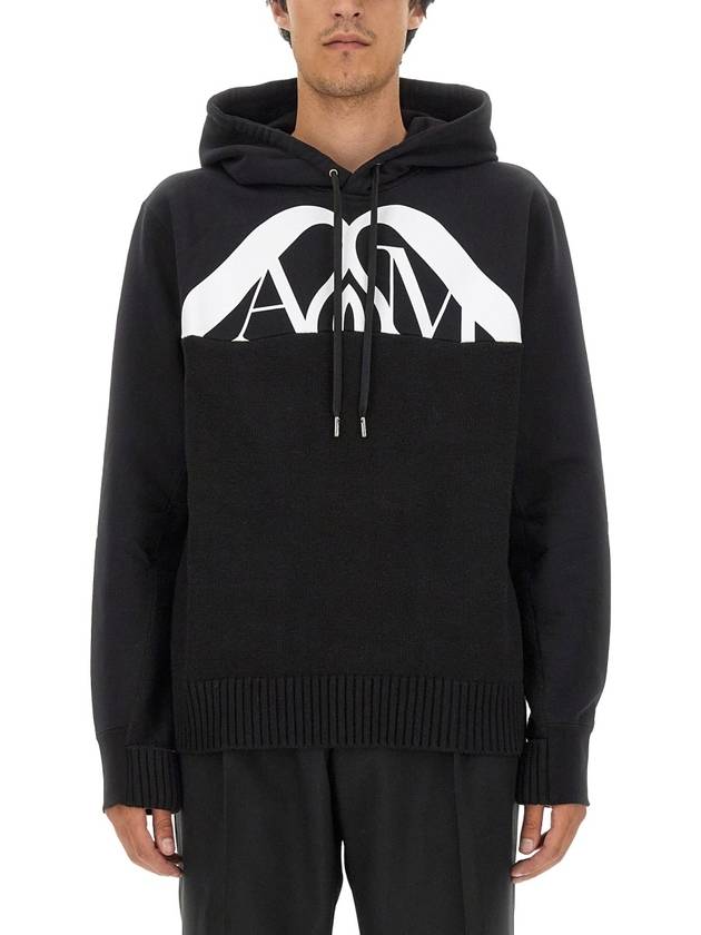 Hood 760764Q1XIL 1011 BLACK IVORY B0170457704 - ALEXANDER MCQUEEN - BALAAN 2