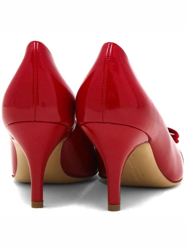 Carla Vara Bow Pumps Red - SALVATORE FERRAGAMO - BALAAN 5