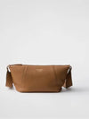 Leather Shoulder Bag Caramel - PRADA - BALAAN 1