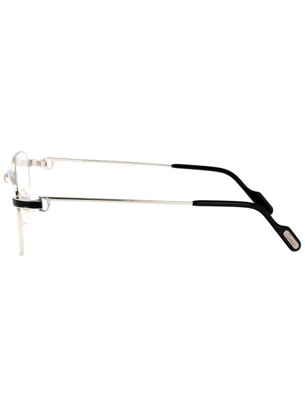 Eyewear Square Metal Eyeglasses - CARTIER - BALAAN 4