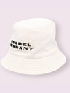 Haley Logo Bucket Hat Black Ecru - ISABEL MARANT - BALAAN 4