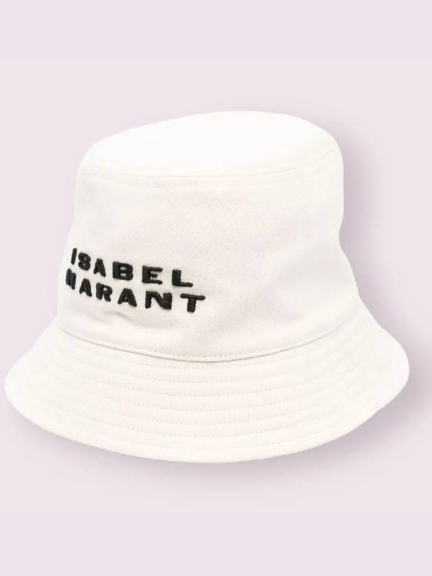 Haley Logo Bucket Hat Black Ecru - ISABEL MARANT - BALAAN 4