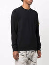 Light Wool Crewneck Knit Top Black - STONE ISLAND - BALAAN 4