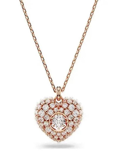 Idyllia Heart Necklace Rose Gold - SWAROVSKI - BALAAN 2