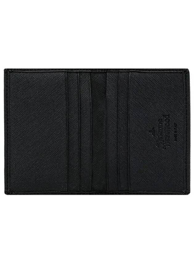 Saffiano Card Wallet Black 5402000EM S000B N401 - VIVIENNE WESTWOOD - BALAAN 4