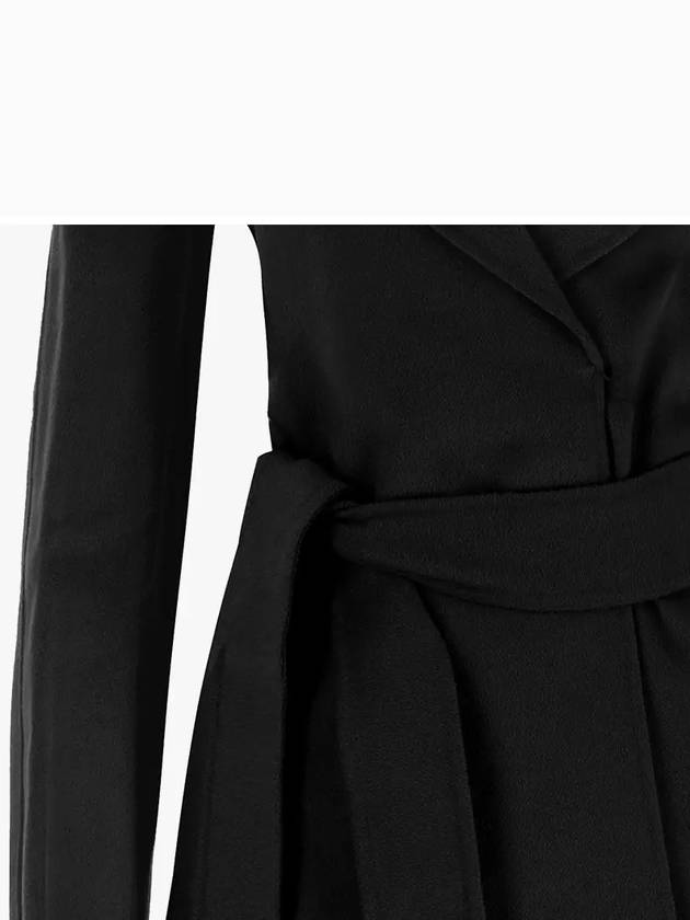 Cles Wool Cashmere Single Coat Black - MAX MARA - BALAAN 4