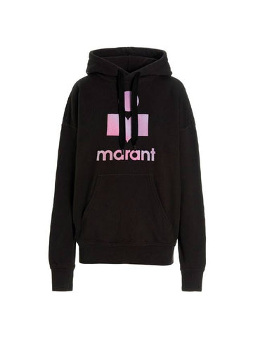 Miley Gradient Logo Hoodie Faded Black - ISABEL MARANT - BALAAN 1