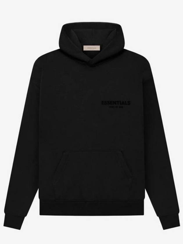 Men's Logo Pullover Hoodie Black - FEAR OF GOD ESSENTIALS - BALAAN 4