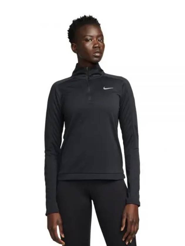 Women's Dri-Fit Pacer Half Zip Sweatshirt Black - NIKE - BALAAN 2