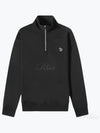 Zebra Logo Half Zip Up Sweatshirt Black - PAUL SMITH - BALAAN 2