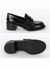 Penny Brushed Heel Leather Loafer Black - MIU MIU - BALAAN 4