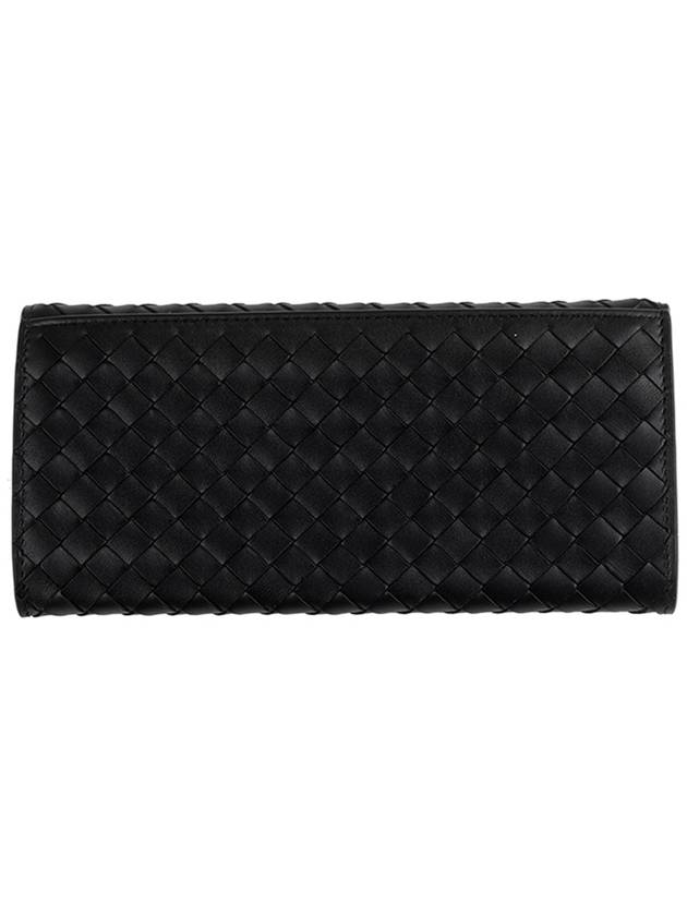 Intrecciato Continental Long Wallet Black - BOTTEGA VENETA - BALAAN 3