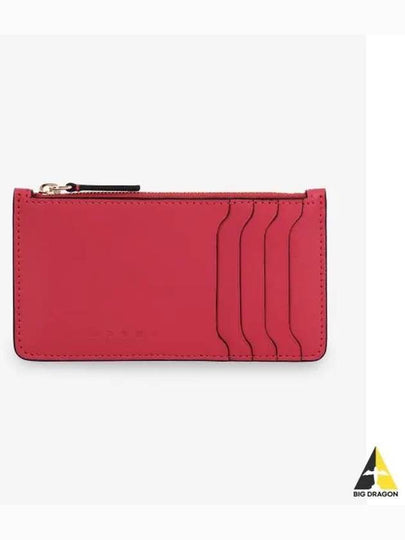 Leather Zipper Card Holder Tulip PFMO0111U0P694800R67 - MARNI - BALAAN 2